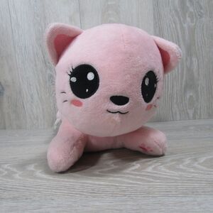 Juniper Inquisitor Master Miss Misa Pink Cat W/ Bow Sleepover 15" Plushie Plush